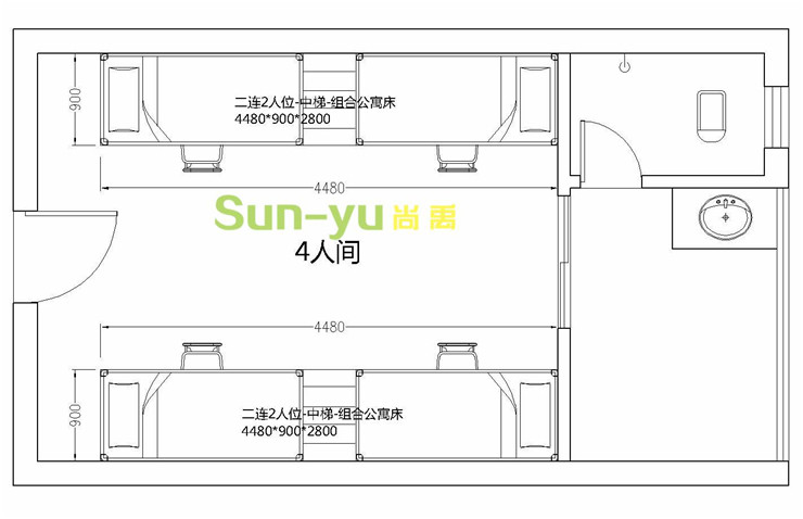 員工公寓床