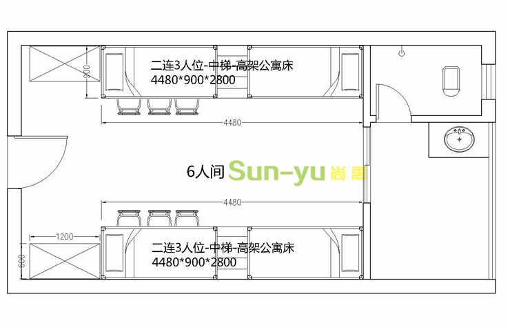 員工公寓床